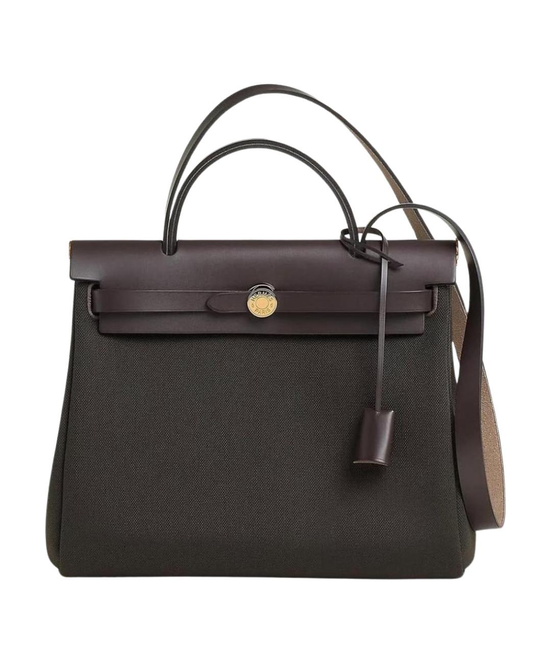 HERMES Коричневая кожаная сумка через плечо, фото 1