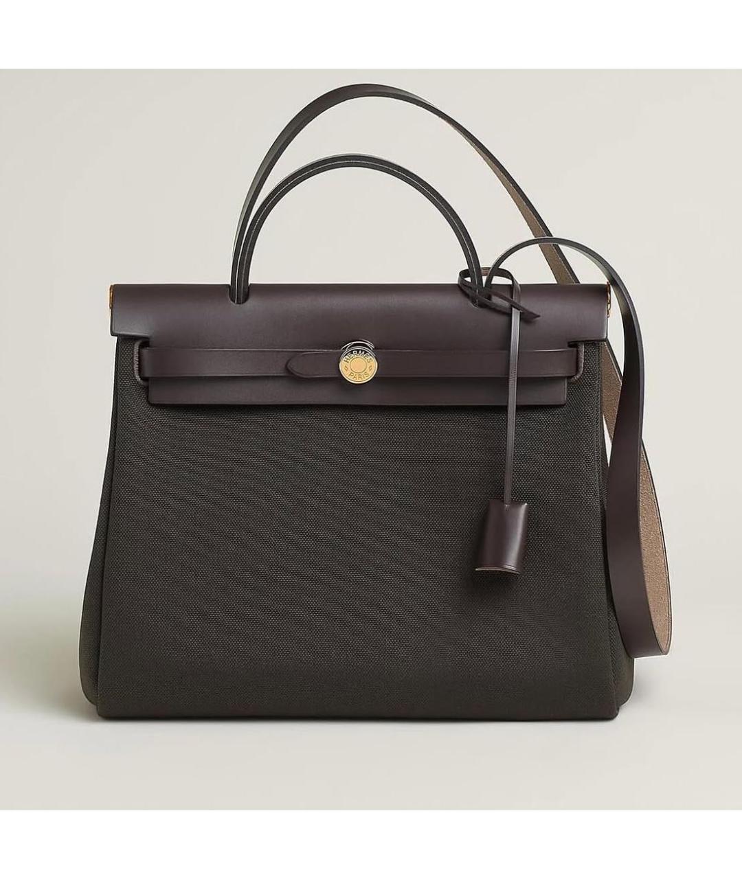 HERMES Коричневая кожаная сумка через плечо, фото 4