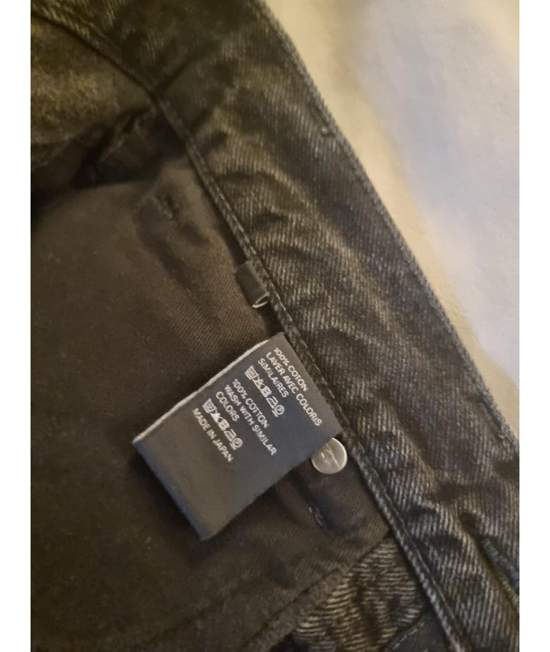 CELINE Черные хлопковые джинсы слим, фото 8