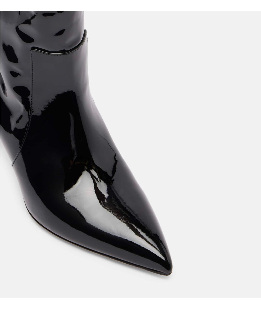 PARIS TEXAS Черные сапоги из лакированной кожи, фото 4