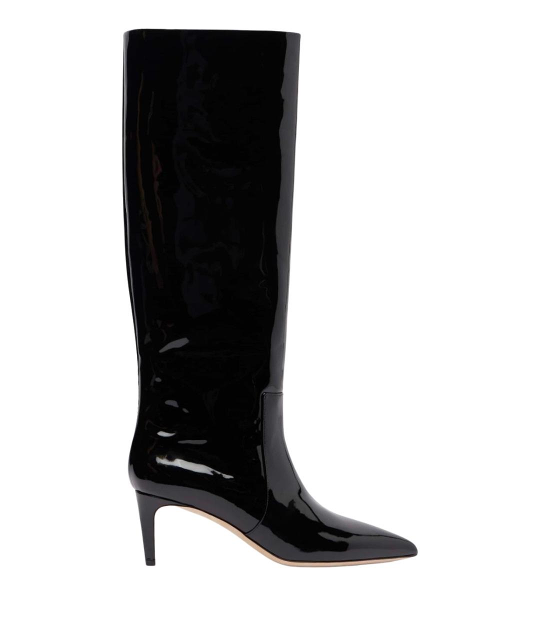 PARIS TEXAS Черные сапоги из лакированной кожи, фото 1