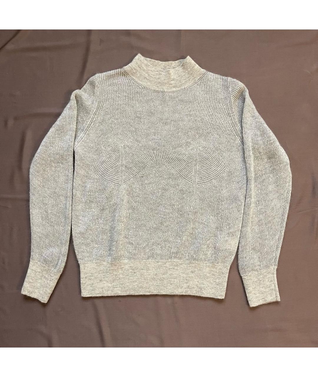 PANICALE Бежевый шерстяной джемпер / свитер, фото 8