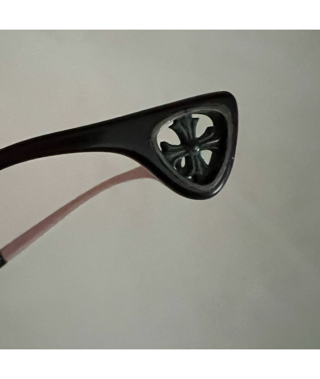 CHROME HEARTS Бордовые пластиковые солнцезащитные очки, фото 4
