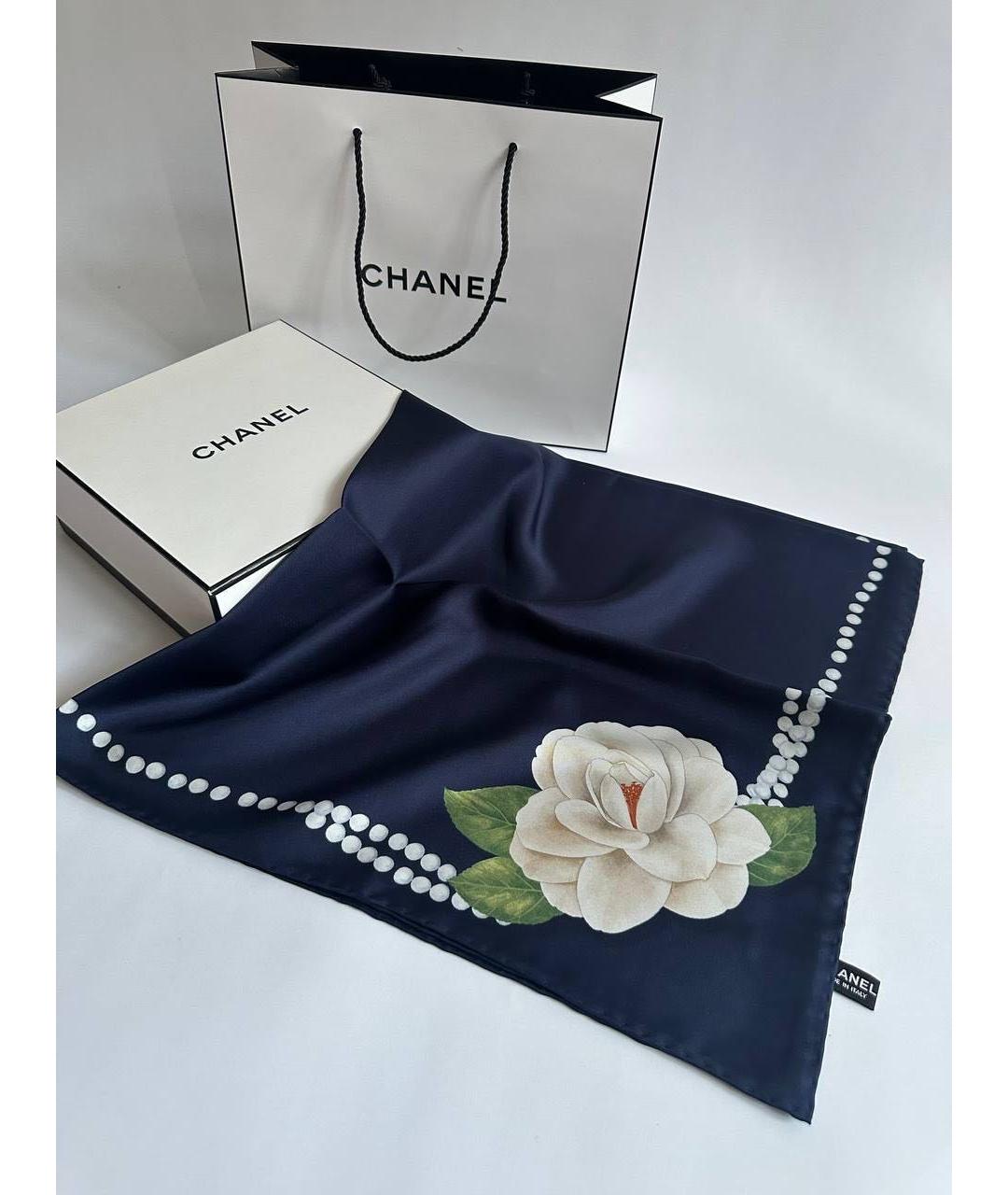 CHANEL Мульти шелковый платок, фото 5