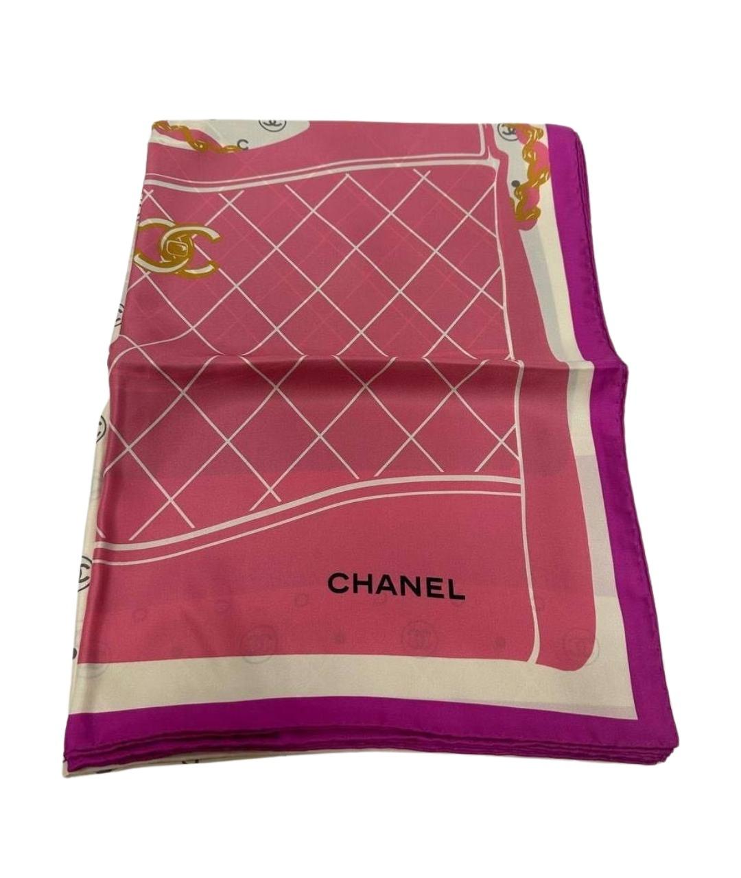 CHANEL Мульти шелковый платок, фото 1