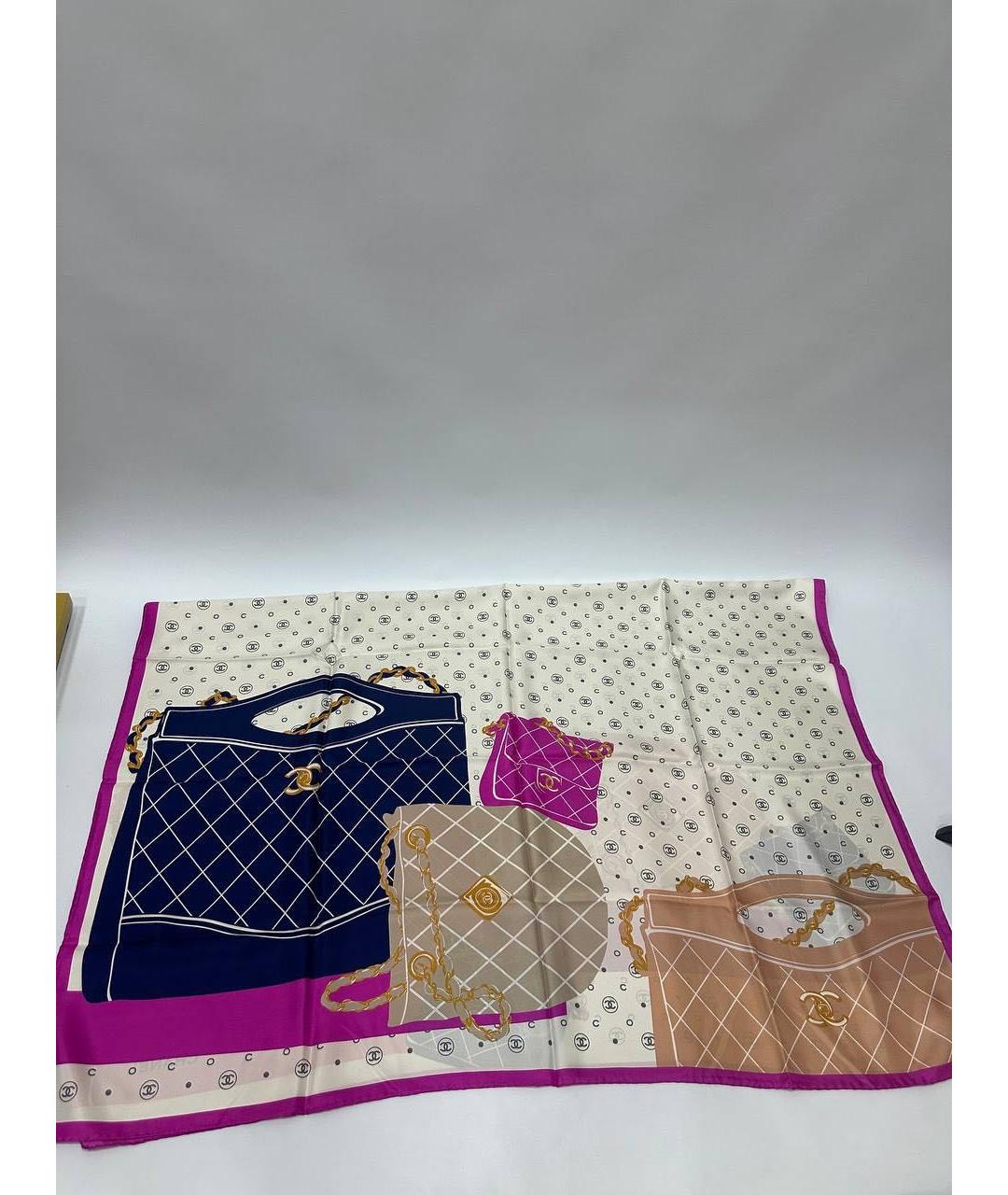 CHANEL Мульти шелковый платок, фото 2