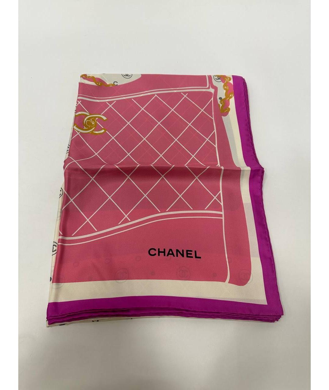 CHANEL Мульти шелковый платок, фото 9