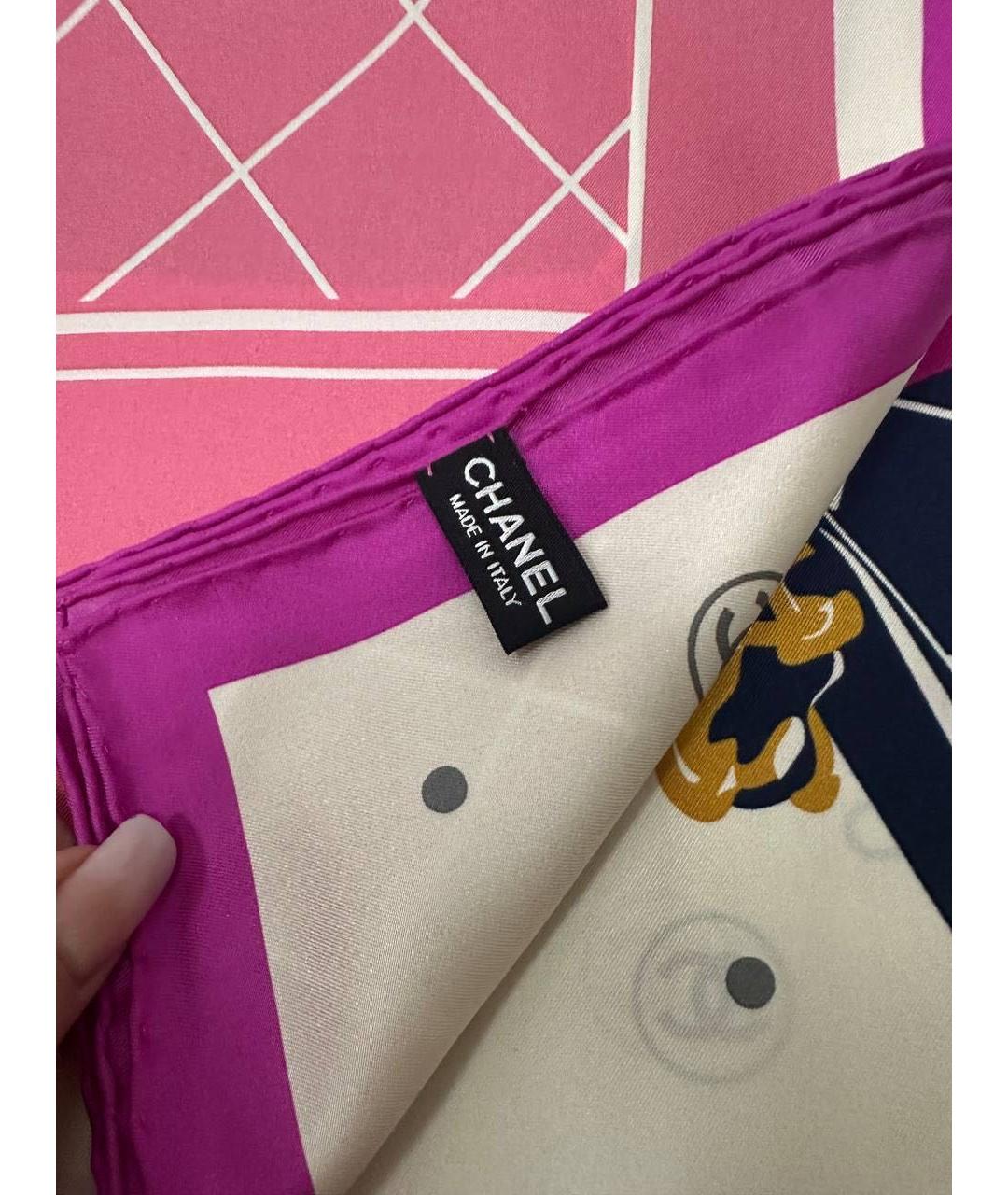 CHANEL Мульти шелковый платок, фото 3