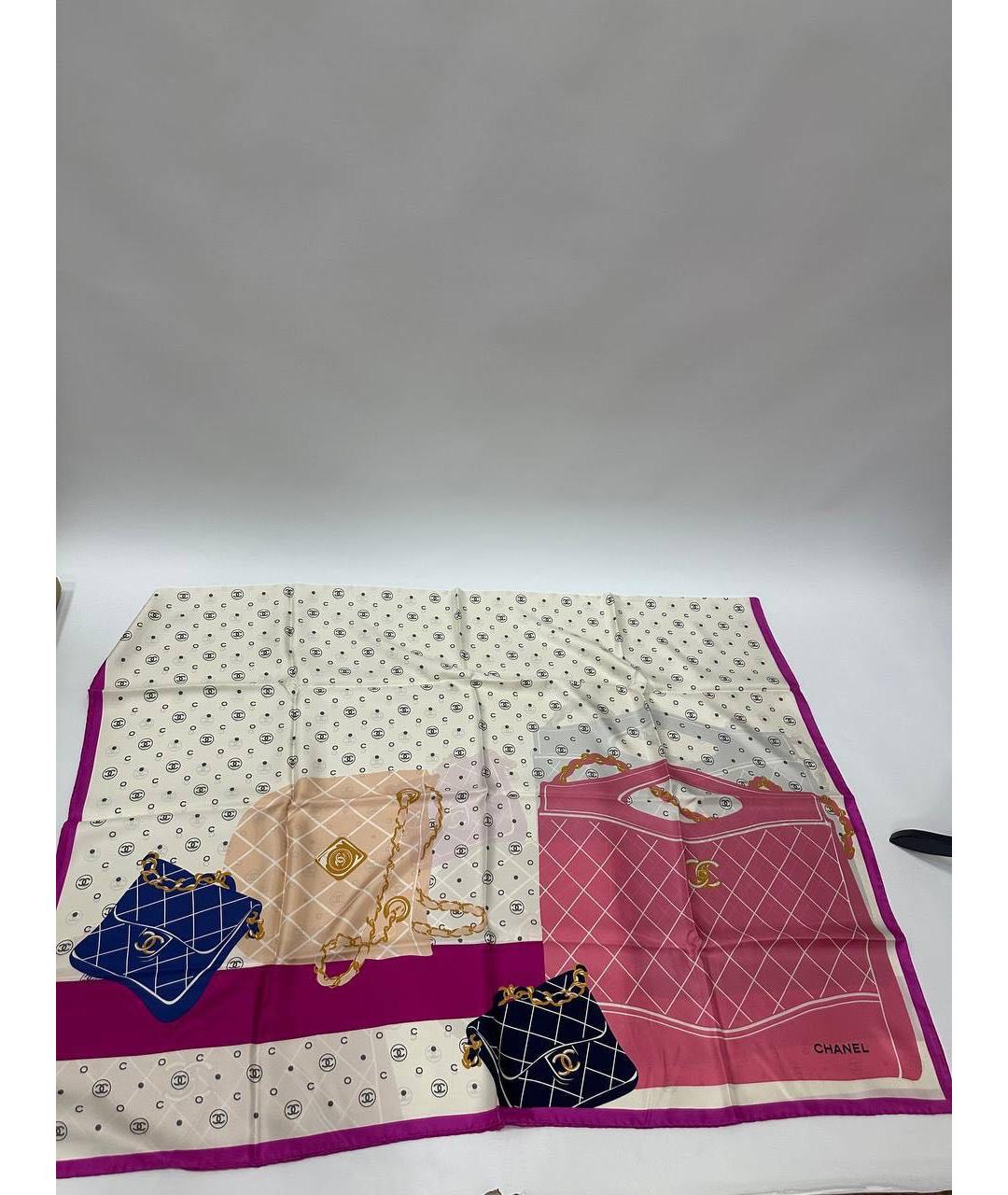 CHANEL Мульти шелковый платок, фото 4