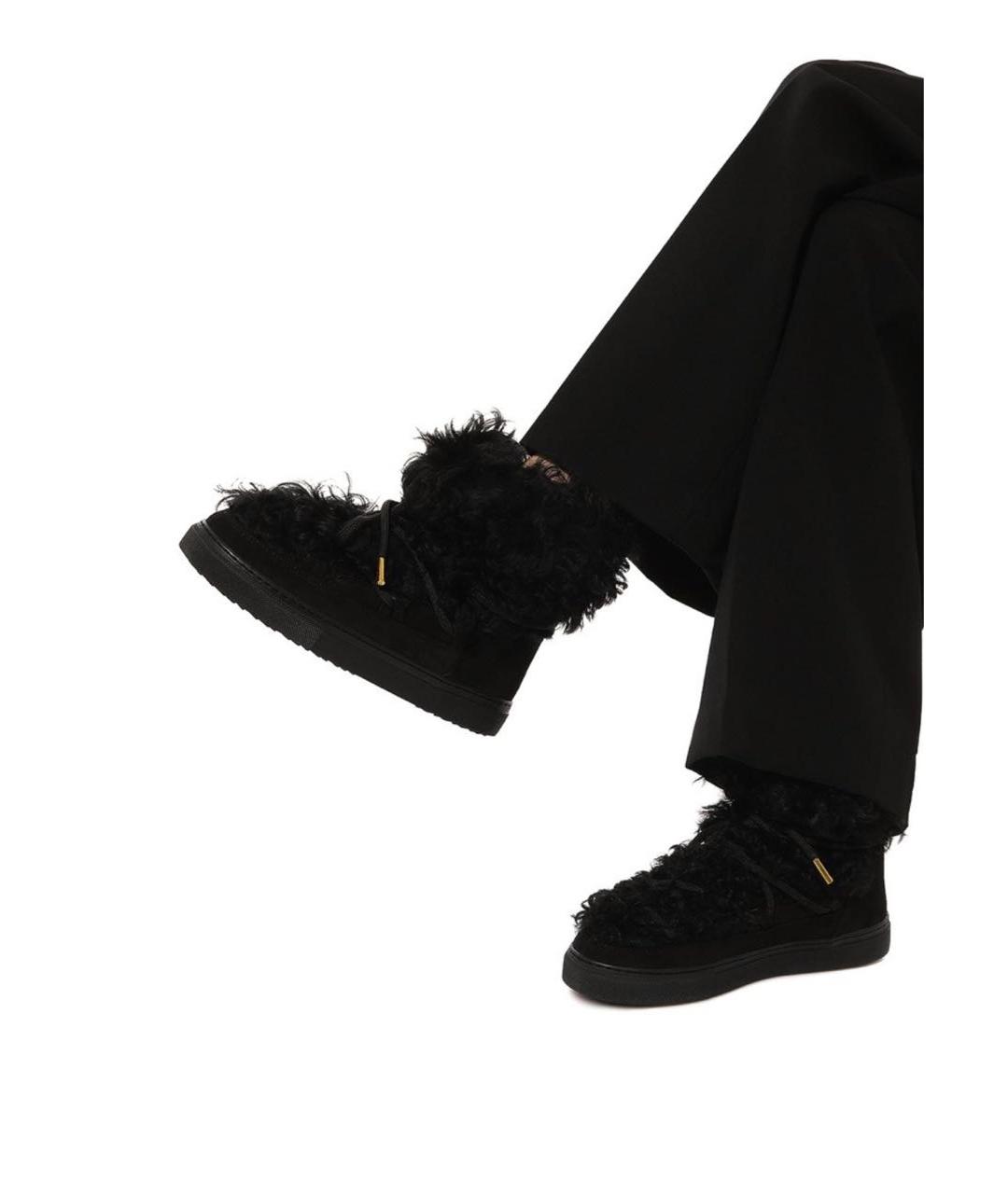 INUIKII Черные замшевые босоножки, фото 2