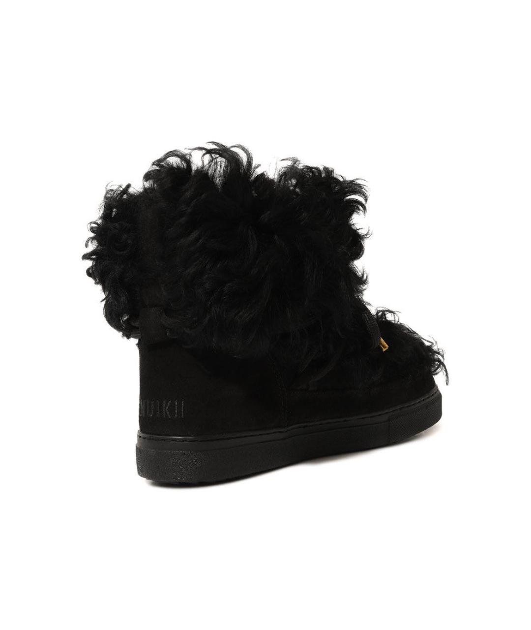 INUIKII Черные замшевые босоножки, фото 5