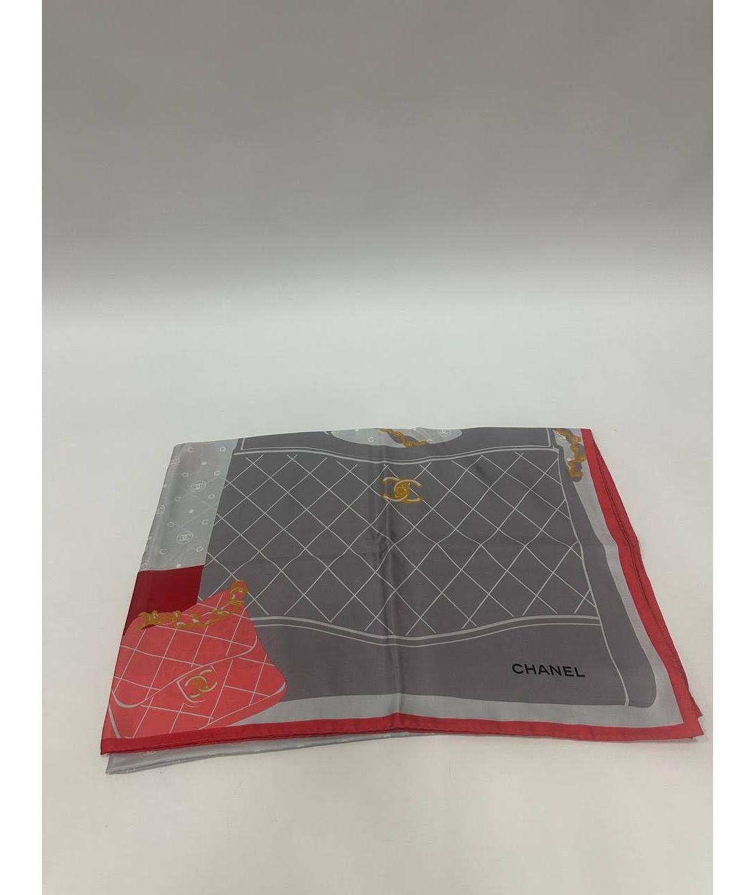 CHANEL Мульти шелковый платок, фото 9