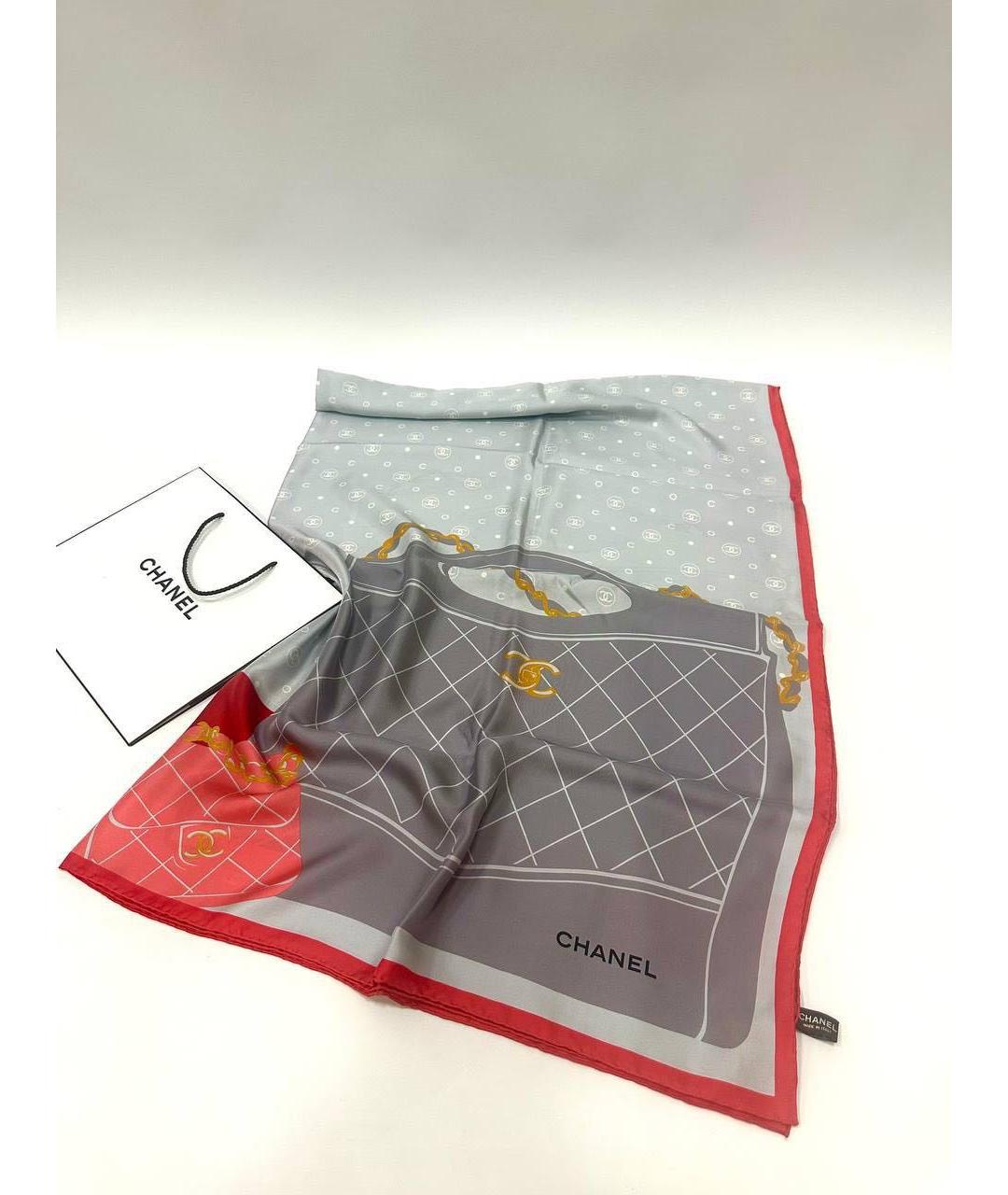 CHANEL Мульти шелковый платок, фото 8