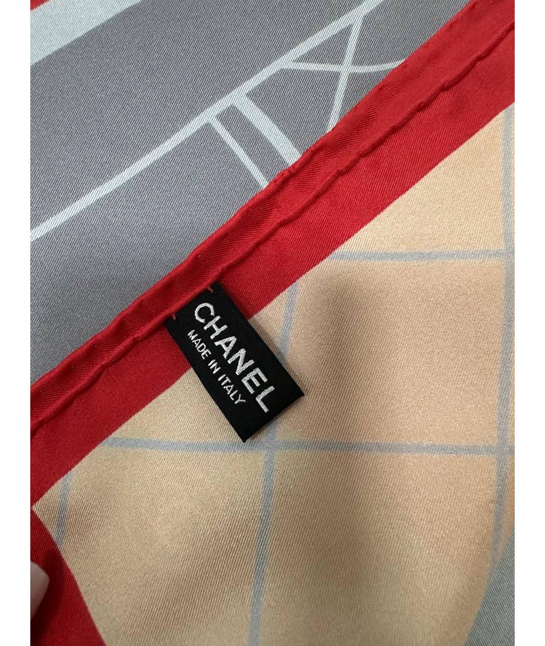 CHANEL Мульти шелковый платок, фото 3