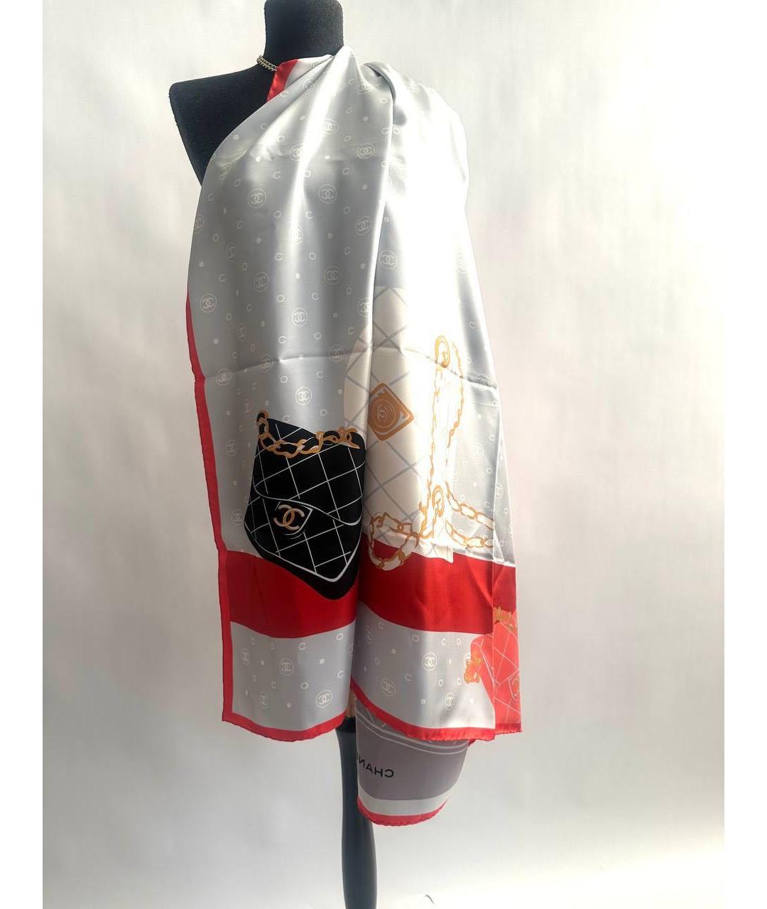 CHANEL Мульти шелковый платок, фото 5