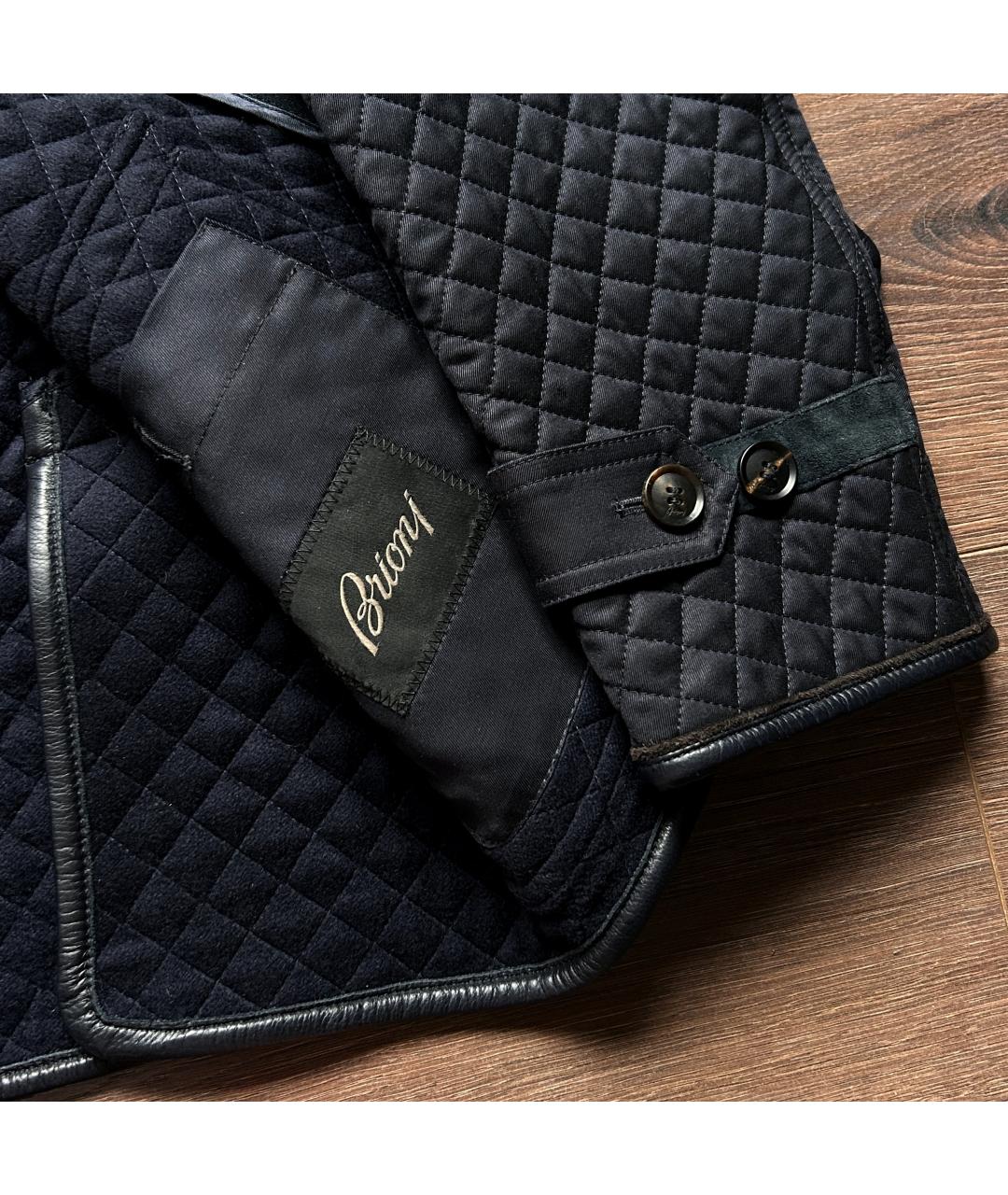 BRIONI Темно-синяя шерстяная куртка, фото 5