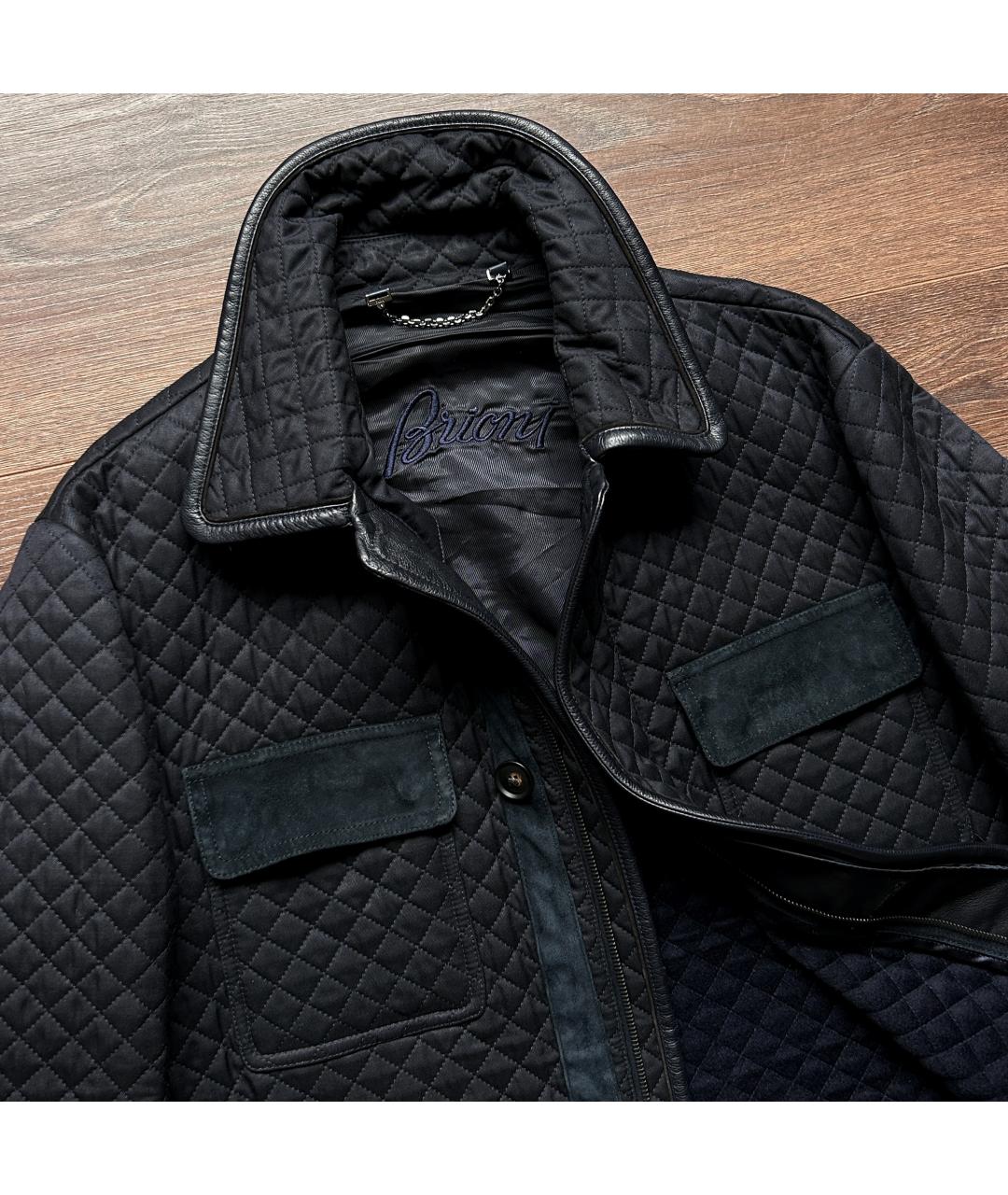 BRIONI Темно-синяя шерстяная куртка, фото 4