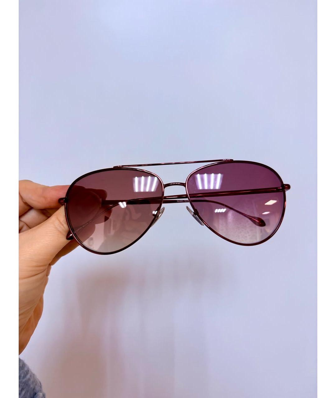 ISABEL MARANT Розовые металлические солнцезащитные очки, фото 5
