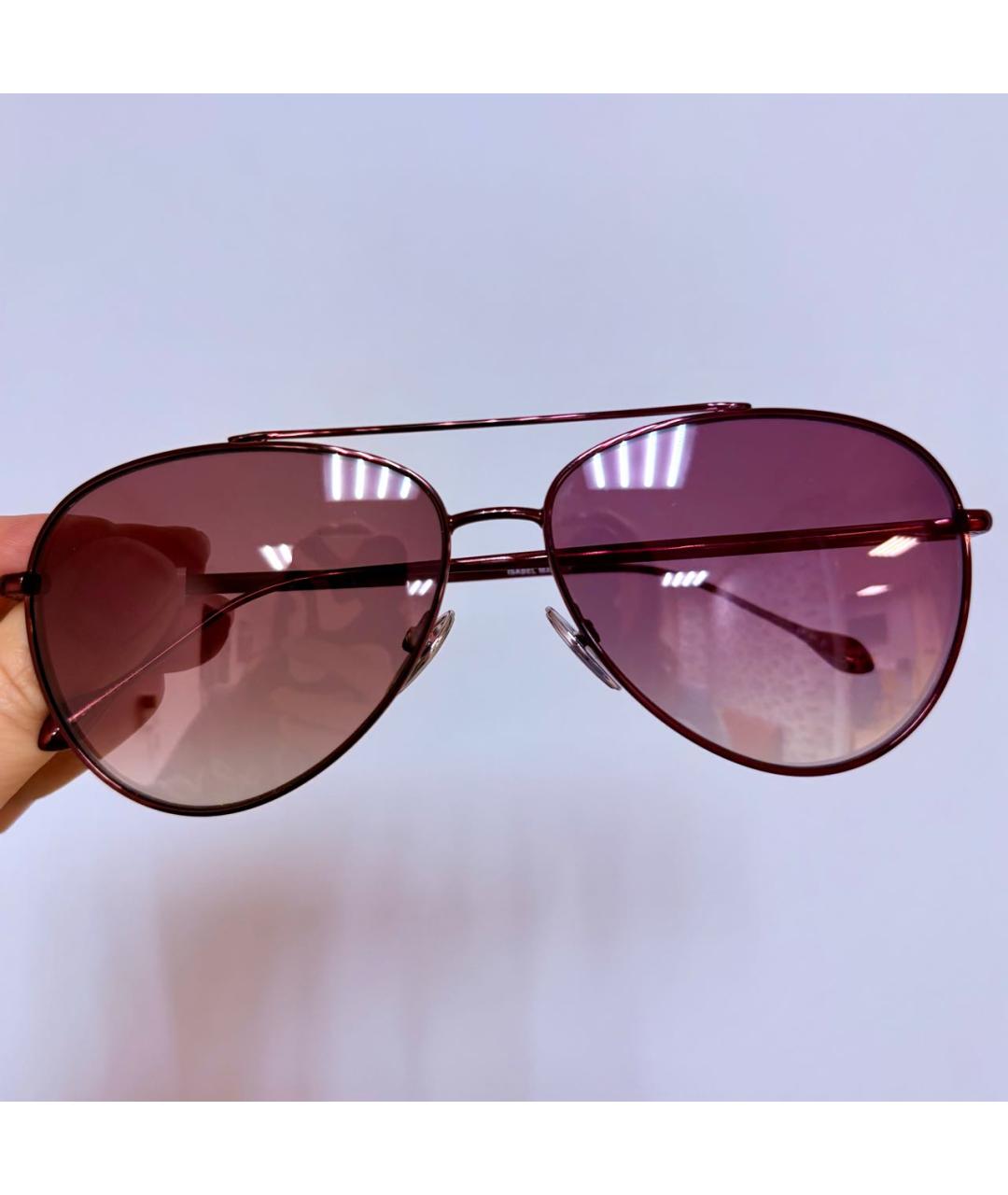 ISABEL MARANT Розовые металлические солнцезащитные очки, фото 6