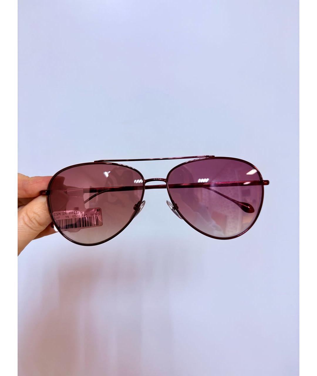 ISABEL MARANT Розовые металлические солнцезащитные очки, фото 2
