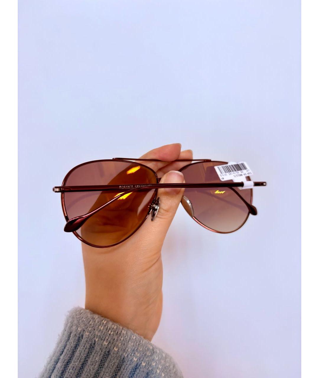 ISABEL MARANT Розовые металлические солнцезащитные очки, фото 4