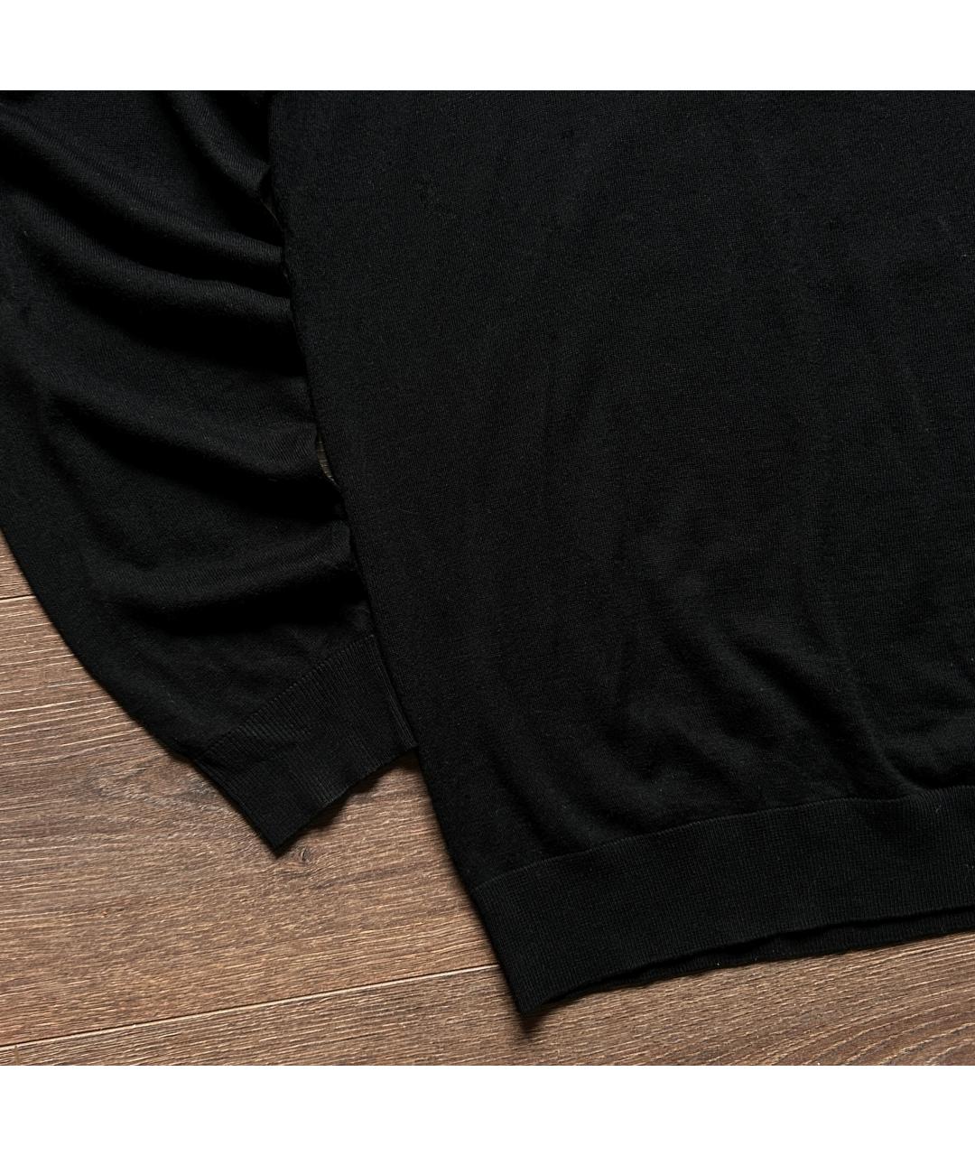 ZZEGNA Черный шелковый джемпер / свитер, фото 7