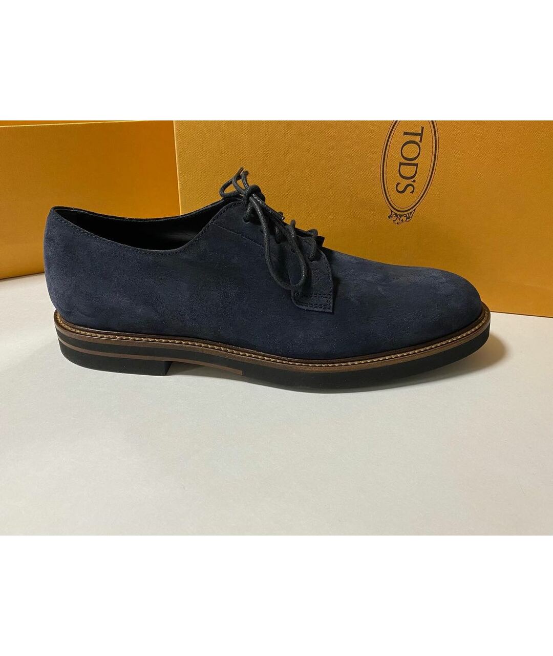 TOD'S Темно-синие замшевые туфли, фото 7
