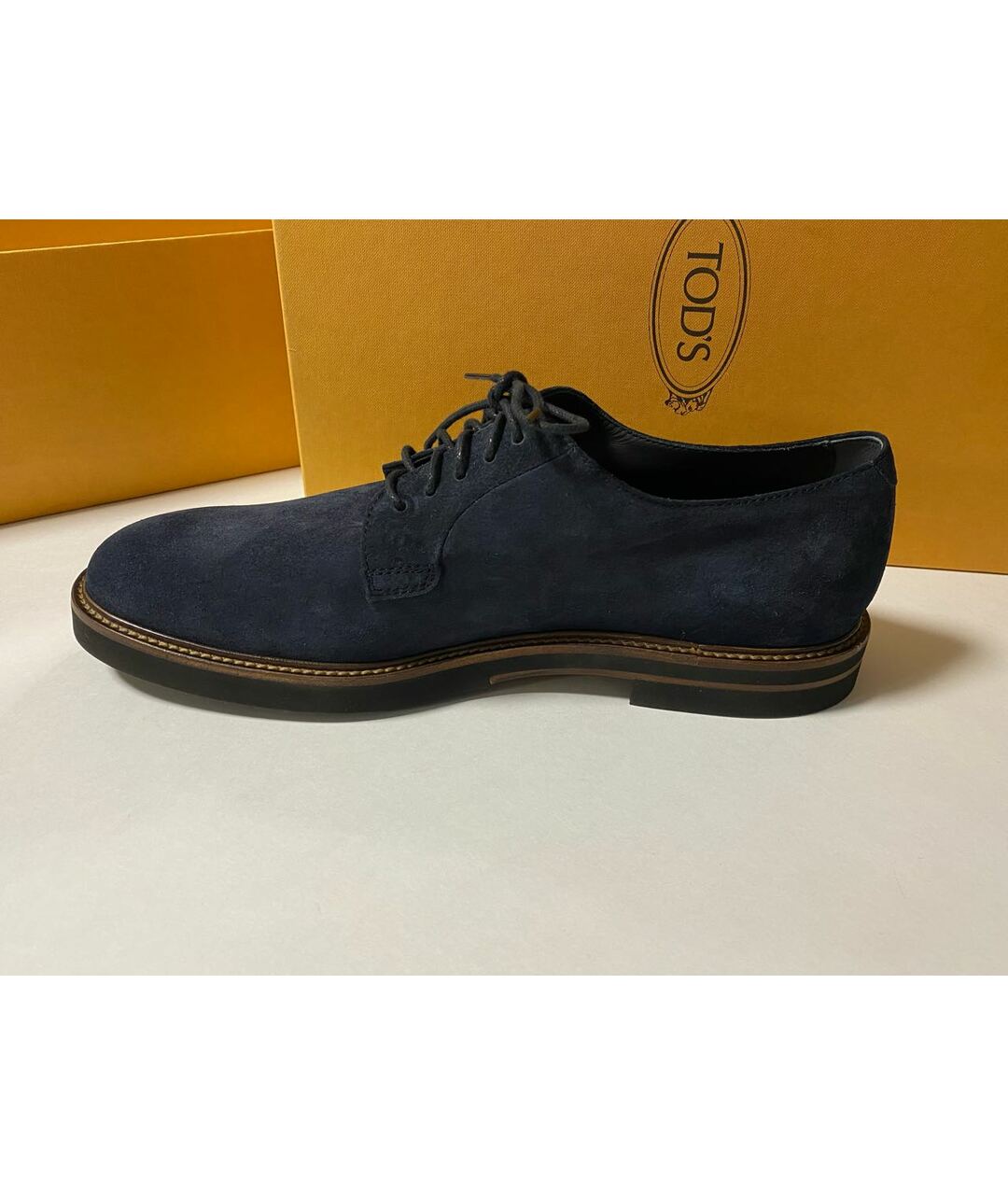 TOD'S Темно-синие замшевые туфли, фото 6