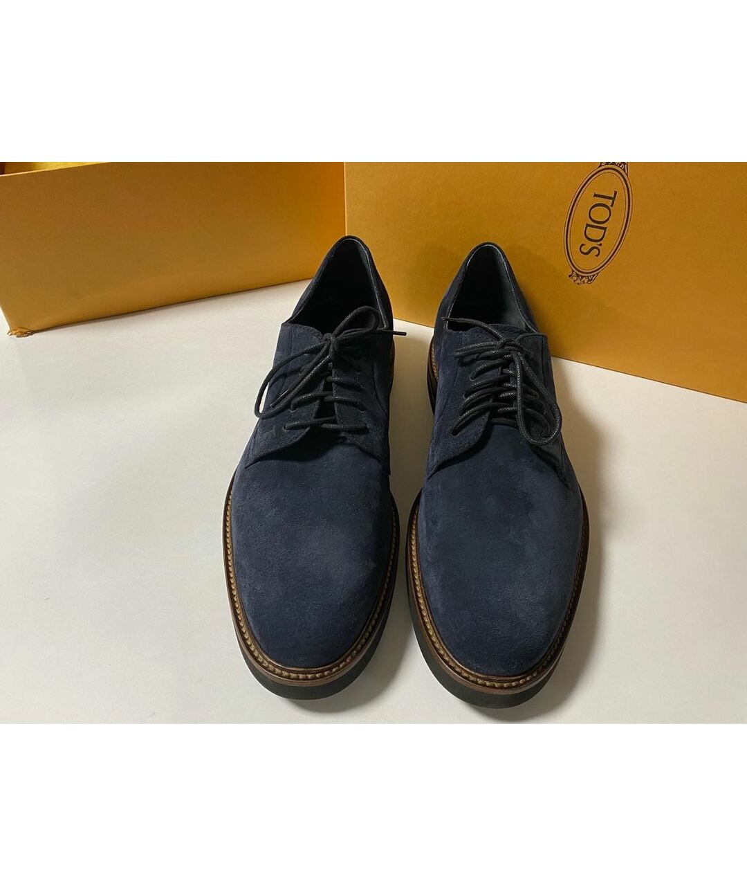 TOD'S Темно-синие замшевые туфли, фото 2