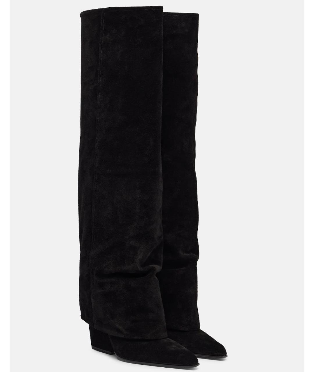 PARIS TEXAS Черные замшевые сапоги, фото 2