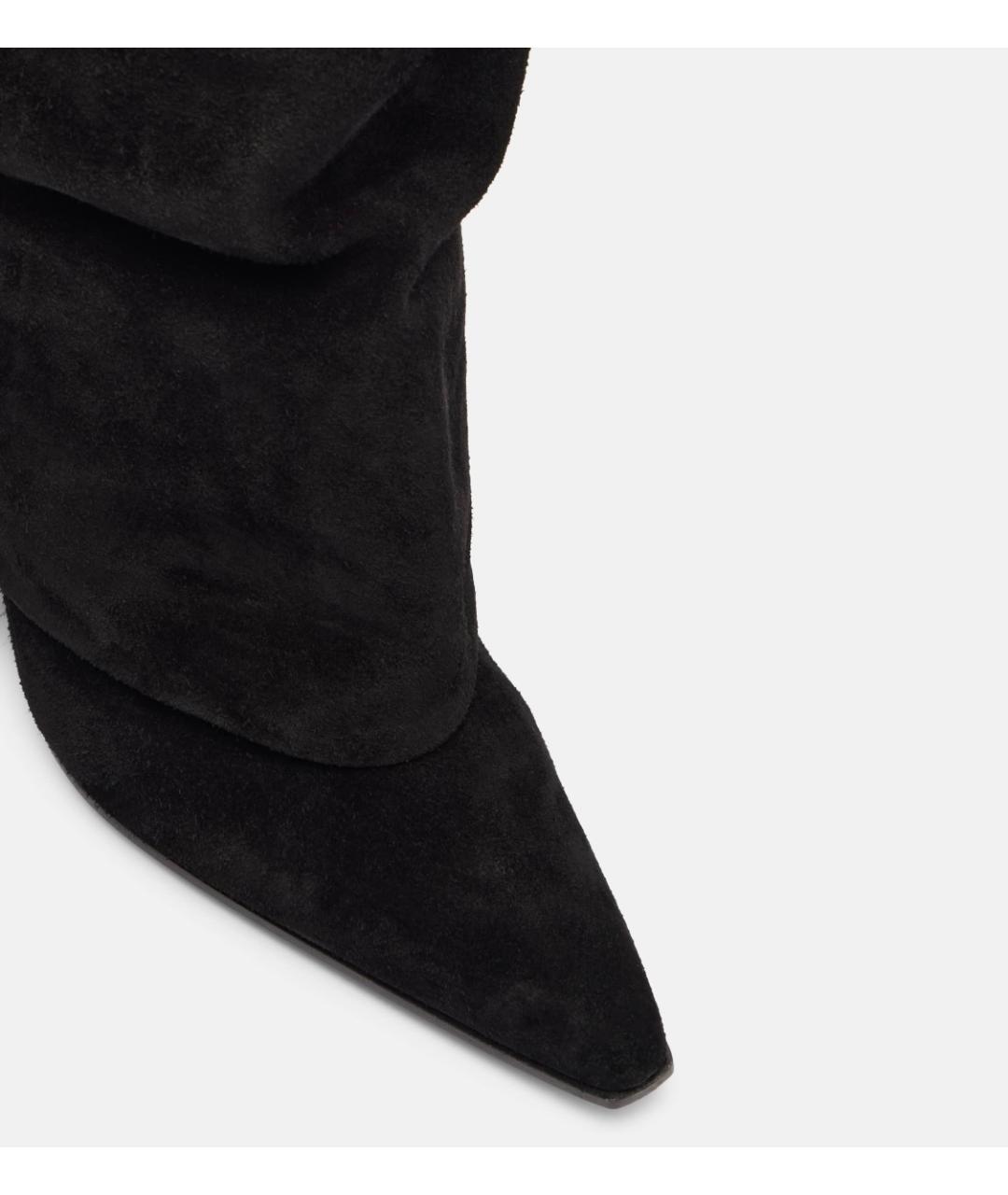 PARIS TEXAS Черные замшевые сапоги, фото 4