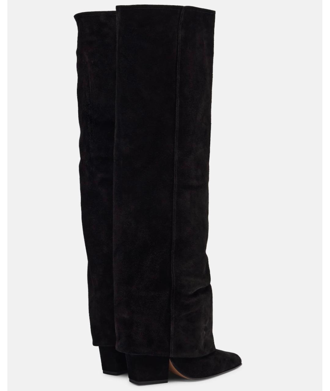 PARIS TEXAS Черные замшевые сапоги, фото 3