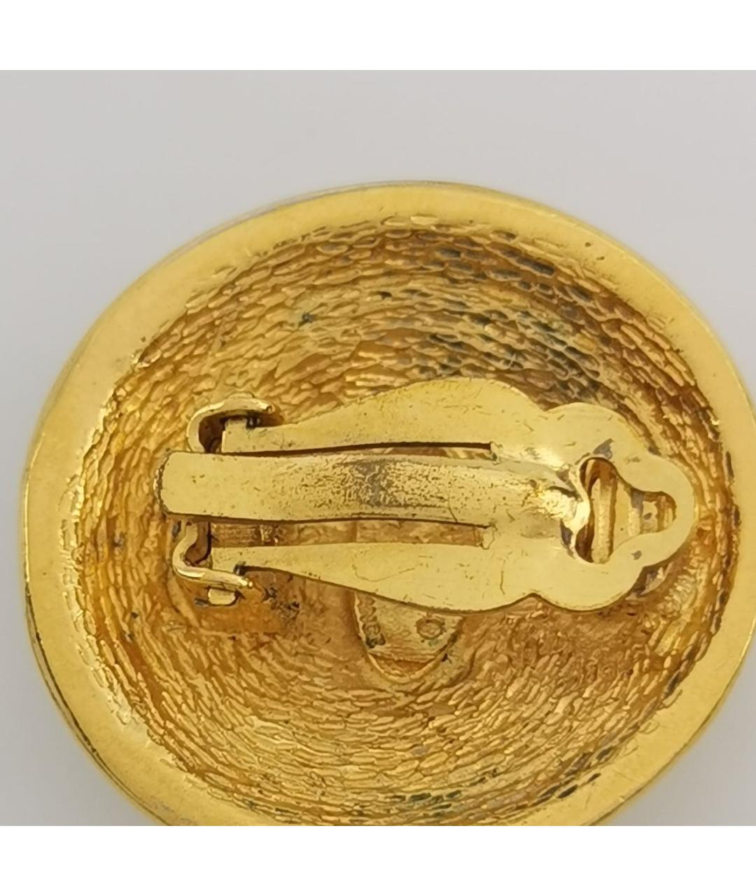 CHANEL Золотые позолоченные клипсы, фото 6