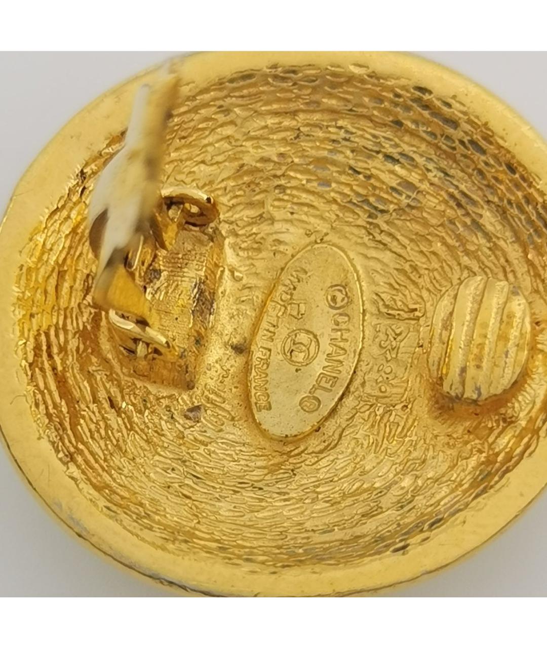 CHANEL Золотые позолоченные клипсы, фото 7