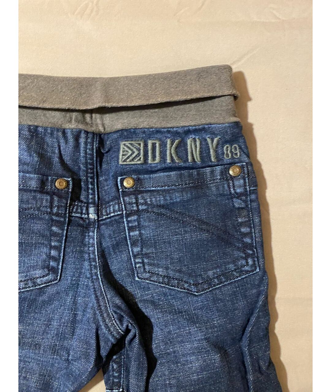 DKNY Темно-синие деним детские джинсы, фото 2