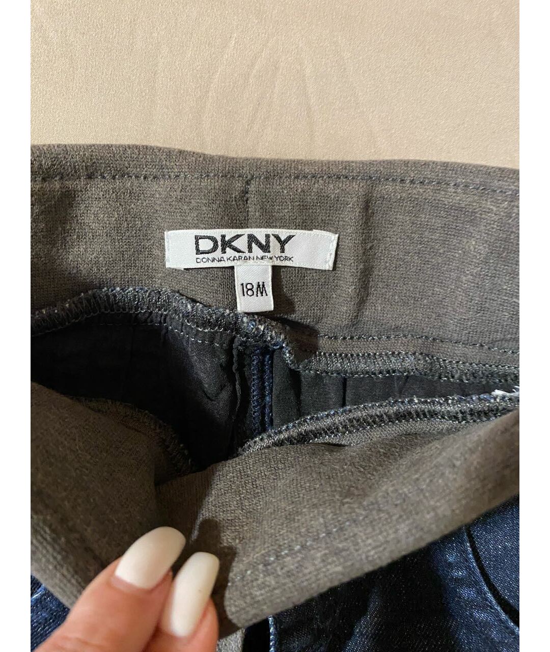 DKNY Темно-синие деним детские джинсы, фото 3