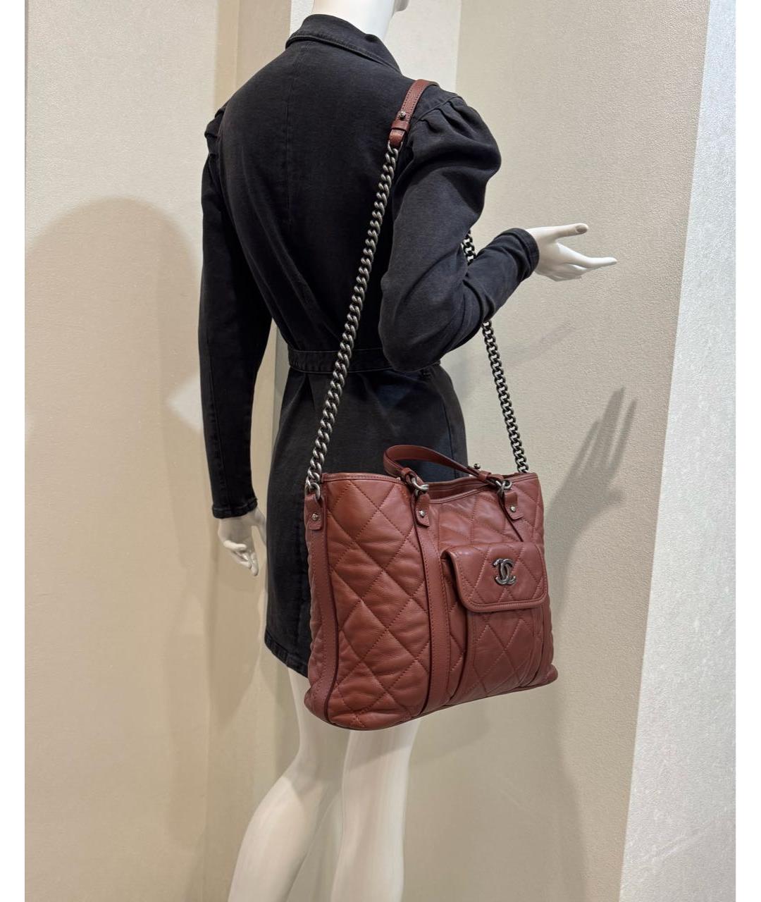 CHANEL Кожаная сумка тоут, фото 6