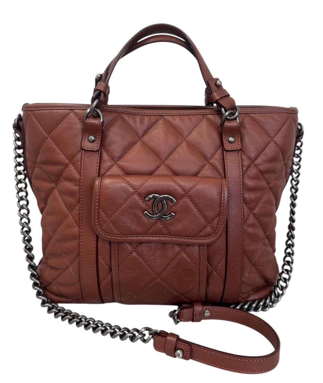 CHANEL Кожаная сумка тоут, фото 9