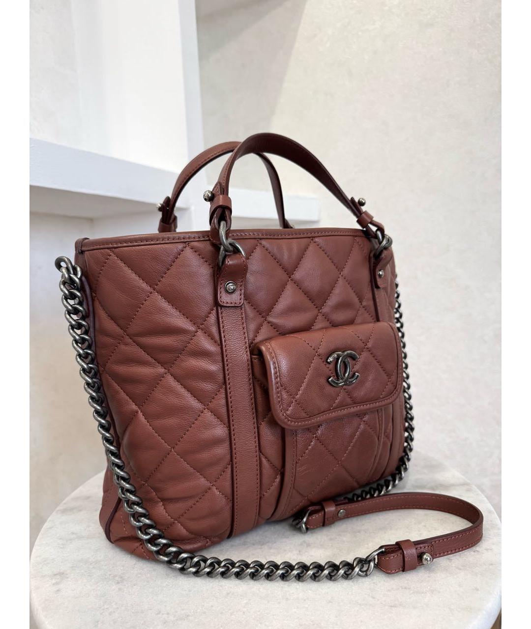 CHANEL Кожаная сумка тоут, фото 7