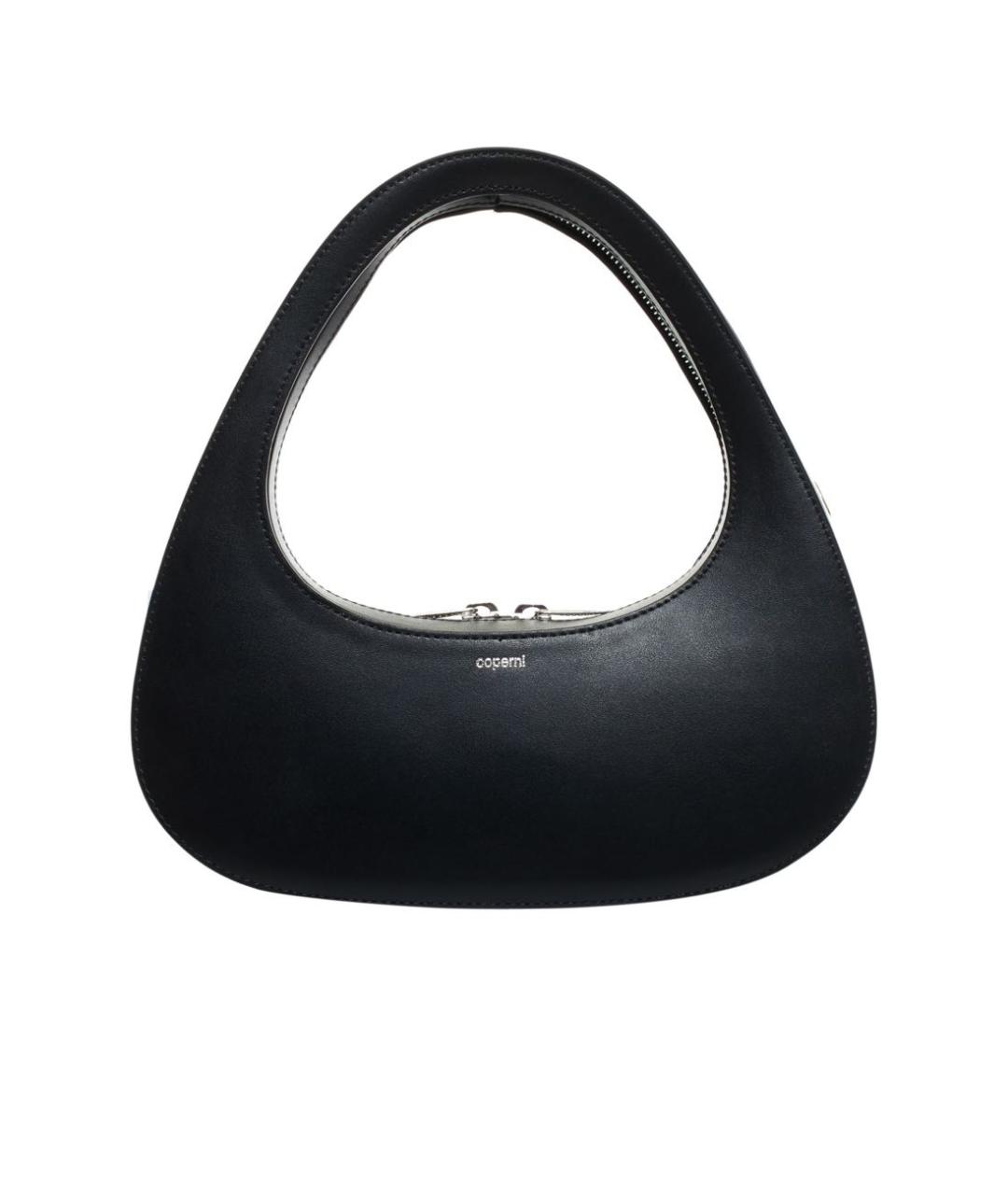 COPERNI Черная кожаная сумка с короткими ручками, фото 9