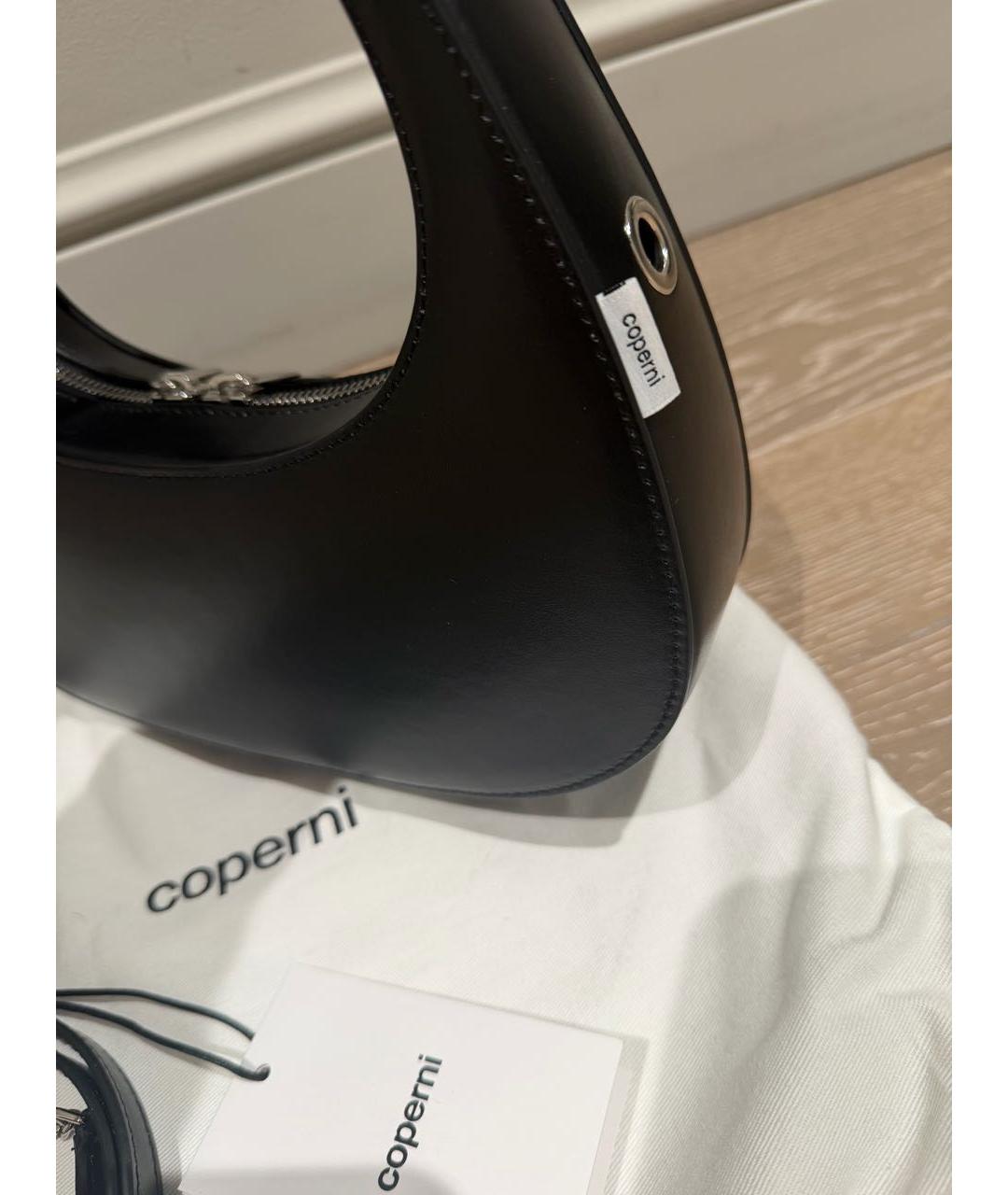 COPERNI Черная кожаная сумка с короткими ручками, фото 5