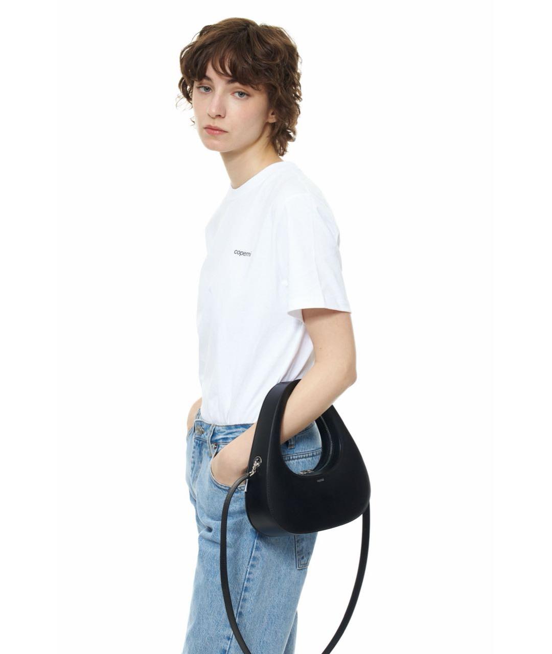 COPERNI Черная кожаная сумка с короткими ручками, фото 3