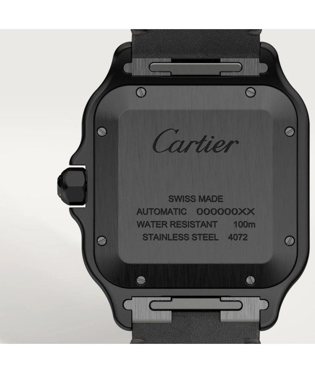 CARTIER Черные часы, фото 7