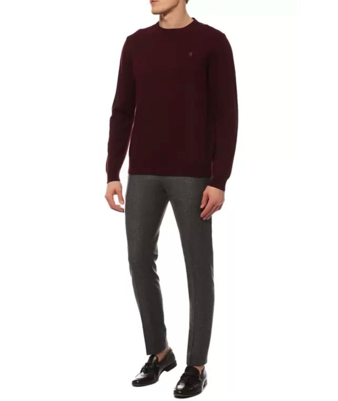 TRUSSARDI JEANS Бордовый вискозный джемпер / свитер, фото 7