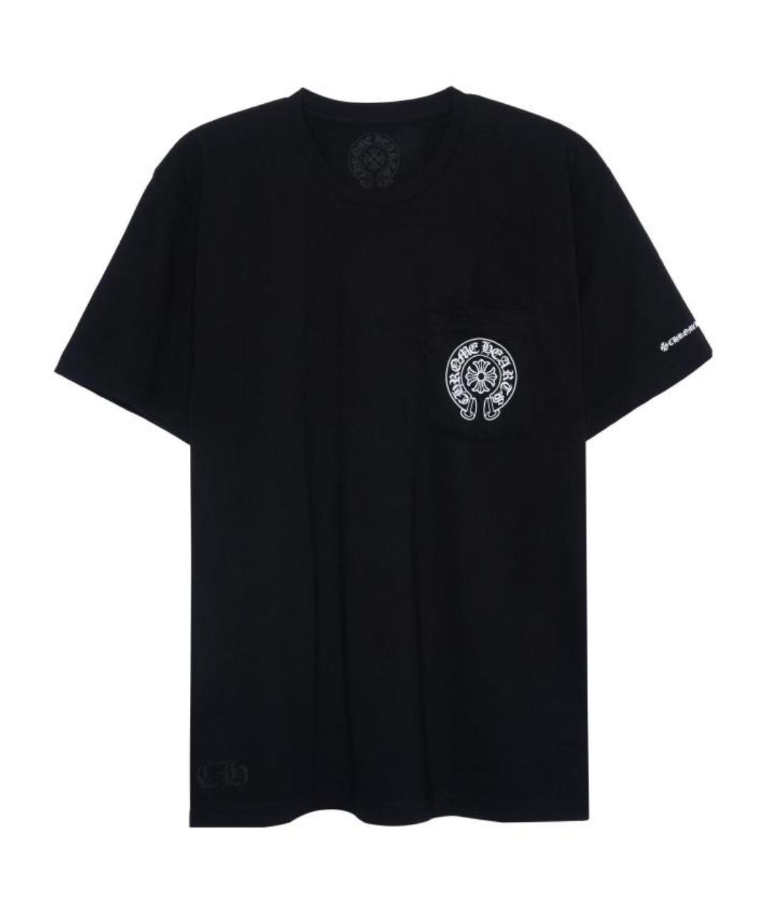 CHROME HEARTS Черная хлопковая футболка, фото 1