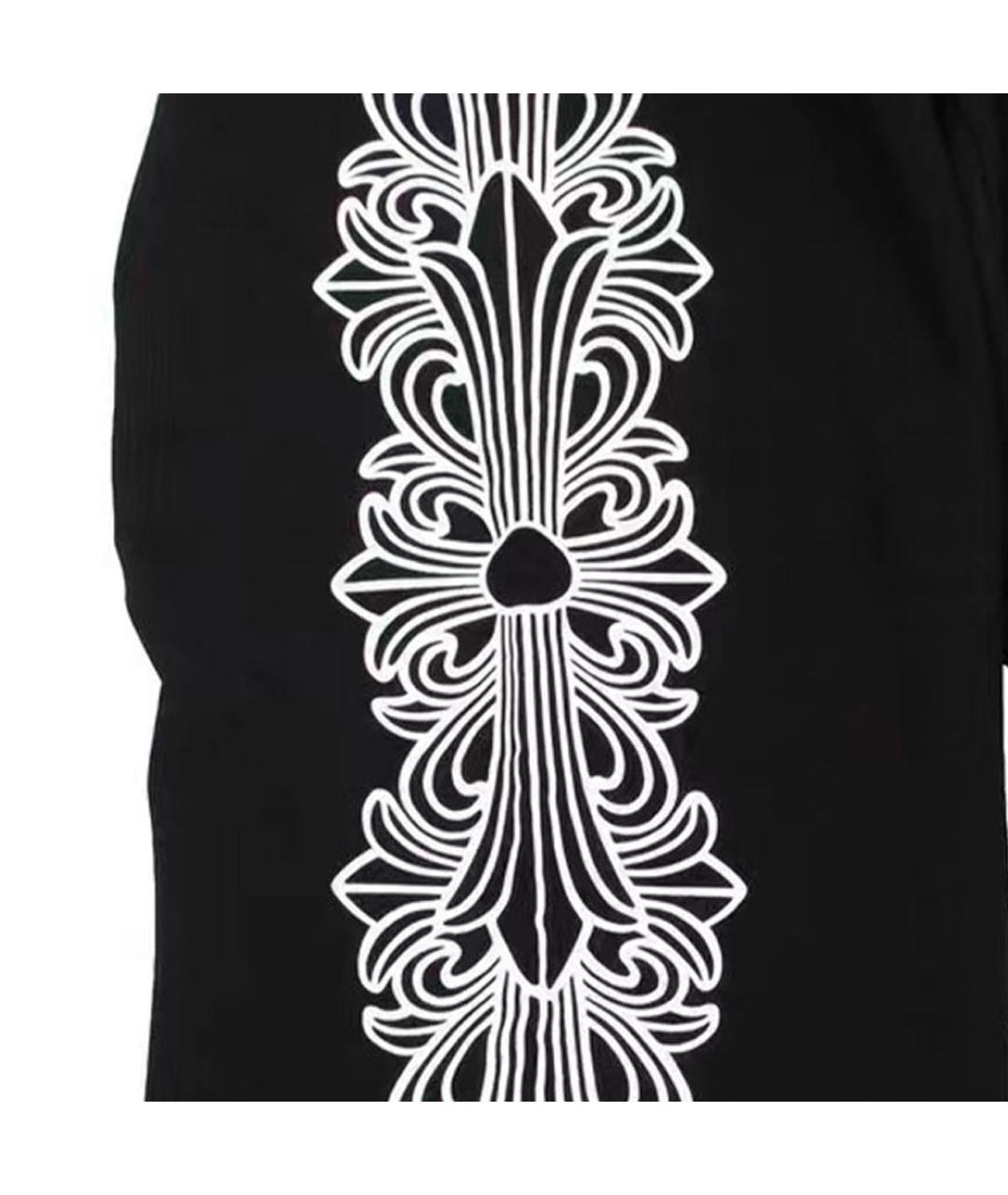 CHROME HEARTS Черные хлопковые повседневные брюки, фото 3