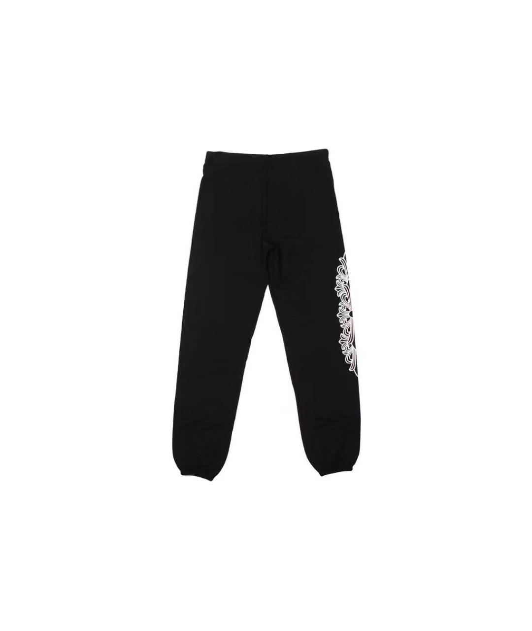 CHROME HEARTS Черные хлопковые повседневные брюки, фото 2