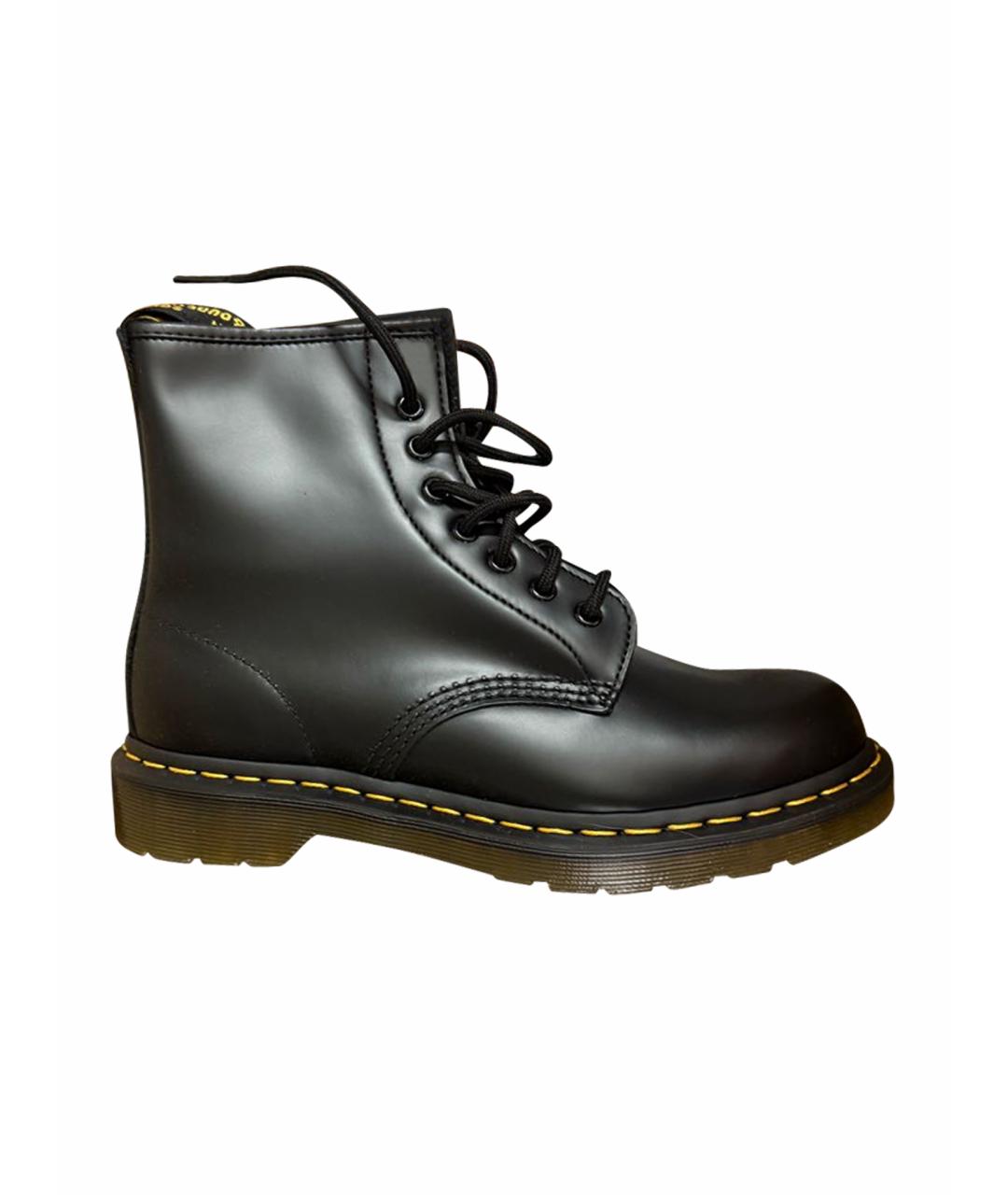 DR. MARTENS Черные кожаные ботинки, фото 1