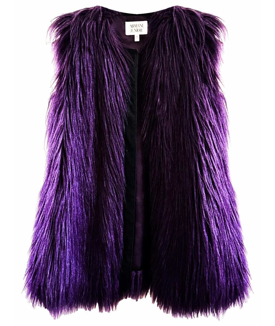 ARMANI JUNIOR Фиолетовый синтетический жакет / жилет, фото 1