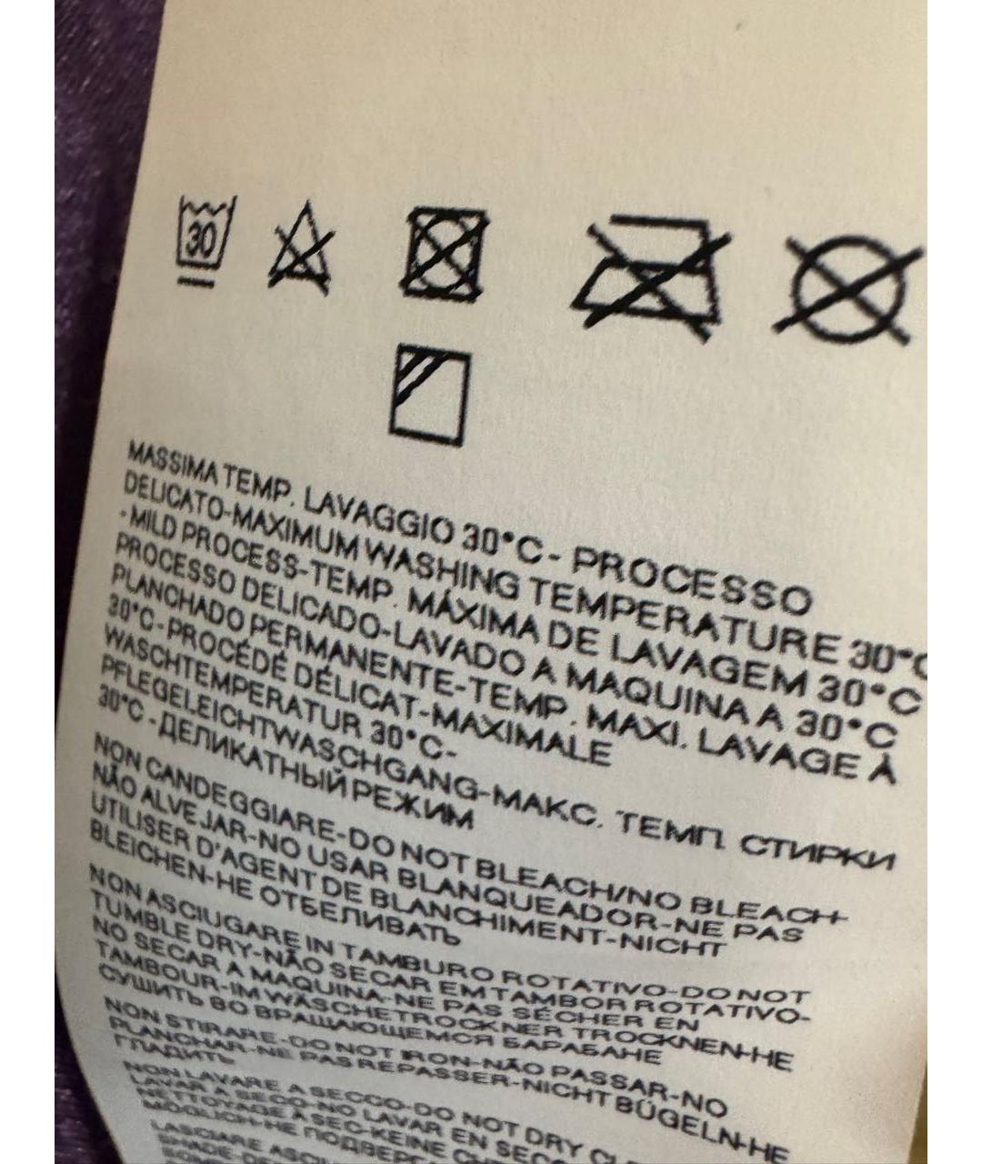 ARMANI JUNIOR Фиолетовый синтетический жакет / жилет, фото 5